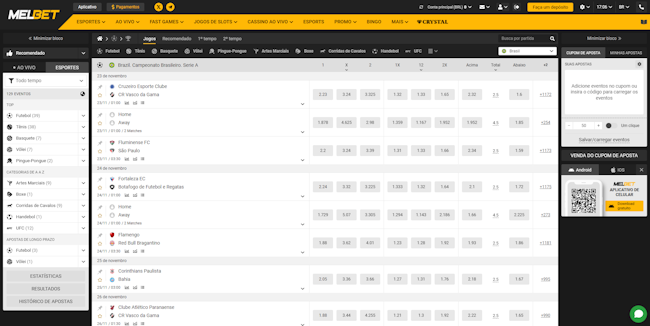 Tabela do jogo